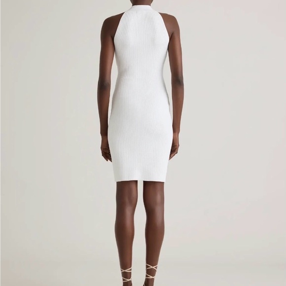 NWT QUINCE  NEW  Medium High Neck Ribbed Knit Mini Dress - Picture 3 of 4